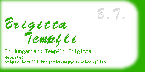 brigitta tempfli business card